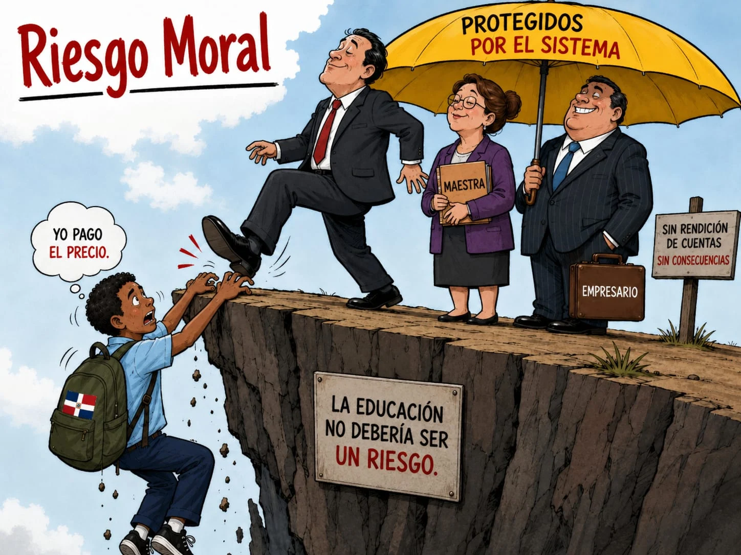 La oportunidad está en ver la dinámica que domina. Muchos de nosotros —la mayoría— ni nos damos cuenta de que el niño está ahí. ¿Por qué? El niño lo piensa, pero no puede decir ni hacer nada. Hay que abrir los ojos y mirar para abajo.
